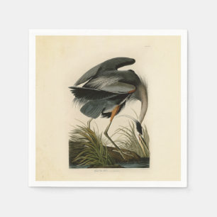 Audubon Grote Blauwe Reiger Moeras Vogel Servet