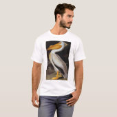Audubon: Grote witte pelikaan T-shirt (Voorkant volledig)