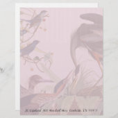 Audubon Heron Birds Collage Stationery Letterhead (Voorkant / Achterkant)