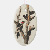Audubon Ivory-Bled Woodpecker Keramisch Ornament (Rechts)
