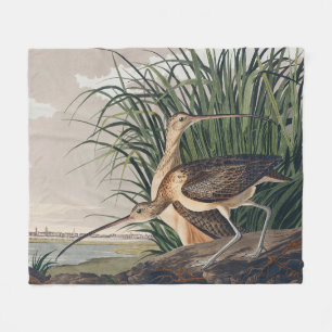 Audubon langsnavelige krulvogel fleece deken