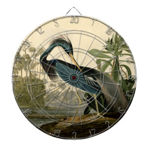 Audubon Louisiana Reiger Vogels Amerika Kunst Dartbord