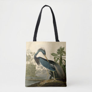 Audubon Louisiana Reiger Vogels Amerika Kunst Draagtas