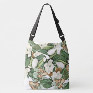 Audubon Magnolia Flowers Floral Canvas tas