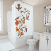 Audubon Mango kolibrie in edelstenen kleuren Douchegordijn (In situ)