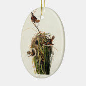 Audubon Marsh Wren Vogelkunst Keramisch Ornament (Links)