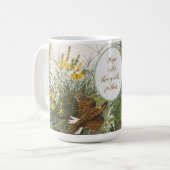 Audubon Meadowlark Botanische Print Koffiemok (Voorkant links)