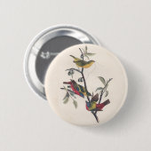 Audubon Painted Bunting Bird Wildlife Ronde Button 5,7 Cm (Voorkant /achterkant)