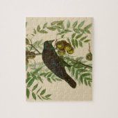 Audubon Purple Grackle Vogelprint Vintage Botanisc Legpuzzel (Verticaal)