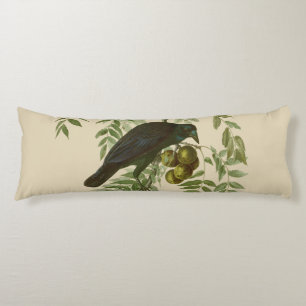 Audubon Purple Grackle Vogelprint Vintage Botanisc Lichaamskussen