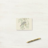 Audubon Purple Grackle Vogelprint Vintage Botanisc Post-it® Notes (Op bureau)
