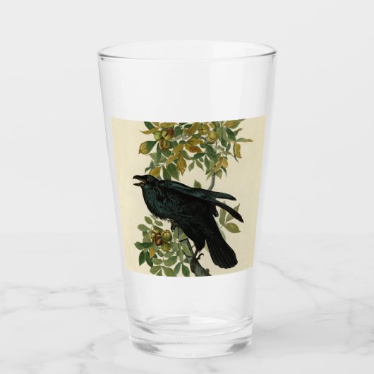 Audubon Raven Bird Classic Artwork Glas (Voorkant)