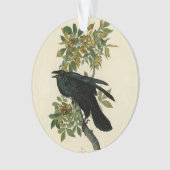Audubon Raven Bird Classic Artwork Ornament (voorkant)