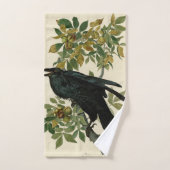Audubon Raven Oiseau classique (Serviette à main)
