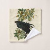 Audubon Raven Oiseau classique (Gant de toilette)