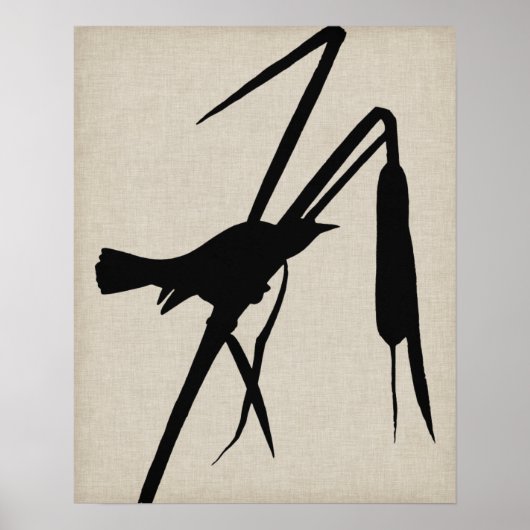 Audubon Silhouette II Poster (Voorkant)
