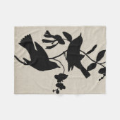Audubon Silhouette IV Fleece Deken (Voorkant (Horizontaal))