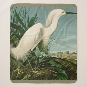 Audubon Sneeuwreiger Witte Reiger Vogel Vogels kij Sherpa Deken