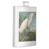 Audubon Snowy Heron White Gret Vogel Vogel Flacon (Rechts)