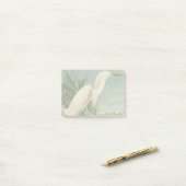 Audubon Snowy Heron White Gret Vogel Vogel Post-it® Notes (Op bureau)