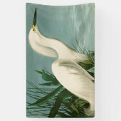 Audubon Snowy Heron White Gret Vogel Vogel Spandoek (Verticaal)