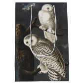 Audubon Snowy Owl Bird Artwork Medium Cadeauzakje (Achterkant)