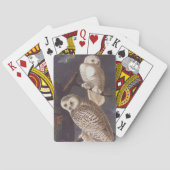 Audubon Snowy White Ownership on a Dark Cloudy Nig Speelkaarten (Achterkant)