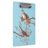 Audubon Song Sparrow beroemd gemaakt door Tiny Spi Klembord (Rechts)