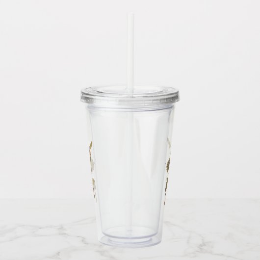 Audubon Swainson's Warbler Bird op Oak Branch Acryl Drinkbeker (Rechts)