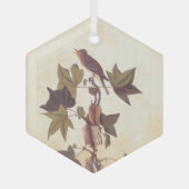 Audubon Trail's Flycatcher Bird Glas Ornament (Voorkant)