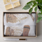 Audubon Turkey Hen and Chicken in herfst Tissuepapier (Geschenk)