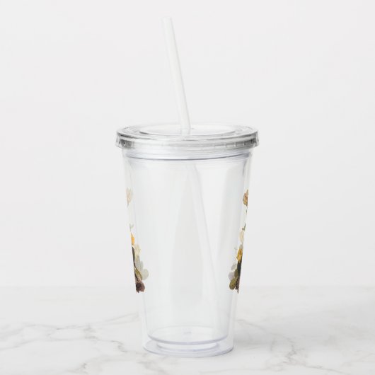 Audubon Vesper Sparrow en Prickly Pear Cactus Acryl Drinkbeker (Links)