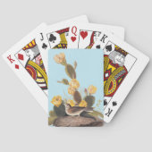 Audubon Vesper Sparrow en Prickly Pear Cactus Pokerkaarten (Achterkant)