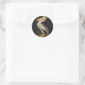 Audubon Witte Pelikaan Vogel Amerika Ronde Sticker (Tas)