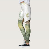 Audubon Wren Bird Wildlife over Print Leggings (Links)