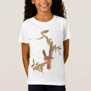 Audubon's Bewick's Long Tailed Song Bird T-shirt