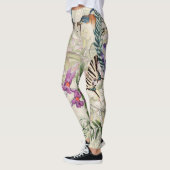 Audubons Bluebird Birds Floral Butterfly Legging (Links)