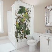 Audubon's Carolina Paraket Douchegordijn (In situ)