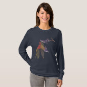 Audubon's Cerulean Blue-Green Warbler Birds T-shirt (Voorkant volledig)