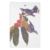 Audubon's Cerulean Warbler vogels met Beer Berries Mini Klembord (Achterkant)