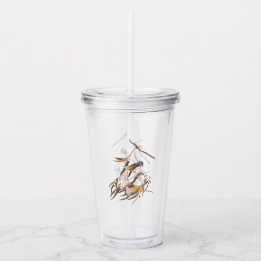 Audubon's Gele prothonotary Warbler Bird Pair Acryl Drinkbeker (Voorkant)