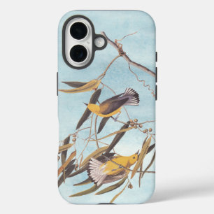 Audubon's Gele prothonotary Warbler Bird Pair iPhone 16 Hoesje