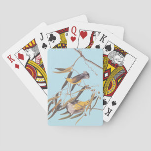 Audubon's Gele prothonotary Warbler Bird Pair Pokerkaarten