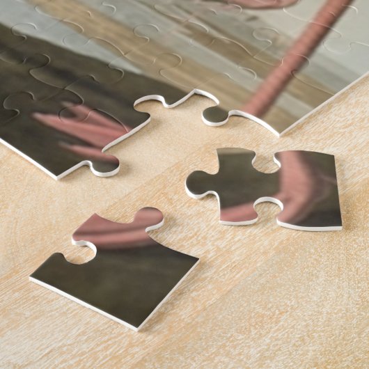 Audubon's Red Flamant rose Jigsaw Puzzle Puzzle (Côté)