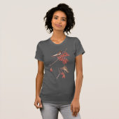 Audubon's Rice Bunting Birds in Flowering Maple T-shirt (Voorkant volledig)