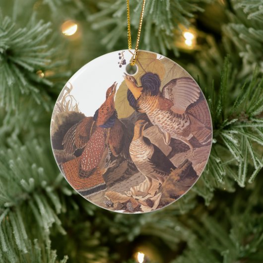 Audubon's Ruffed Grouse Keramisch Ornament (Boom)