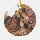 Audubon's Ruffed Grouse Keramisch Ornament (Voorkant)