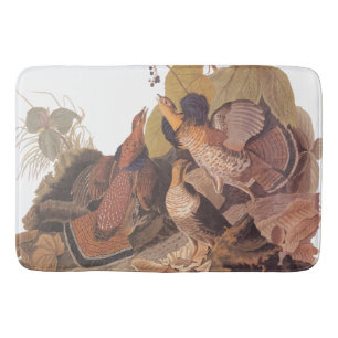 Audubon's Ruffed Grouse on Woodland Floor Badmat