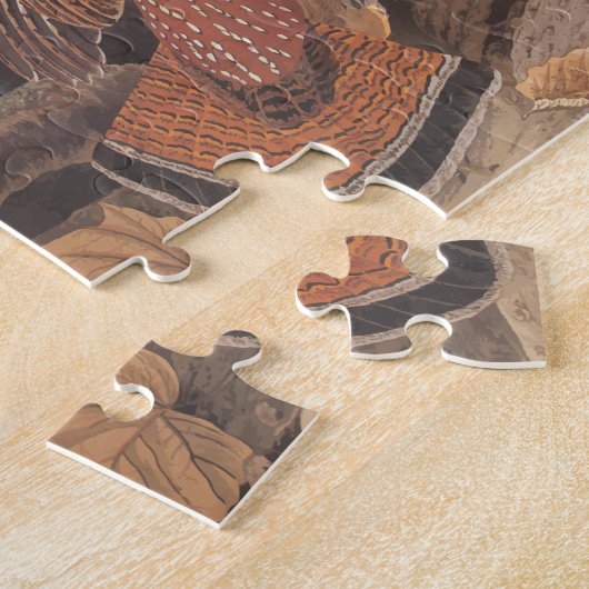Audubon's Ruffed Grouse Pheasant Birds Legpuzzel (Zijkant)