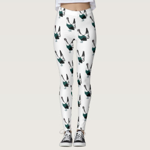 Aueraune vogel Kunst Broek Leggings